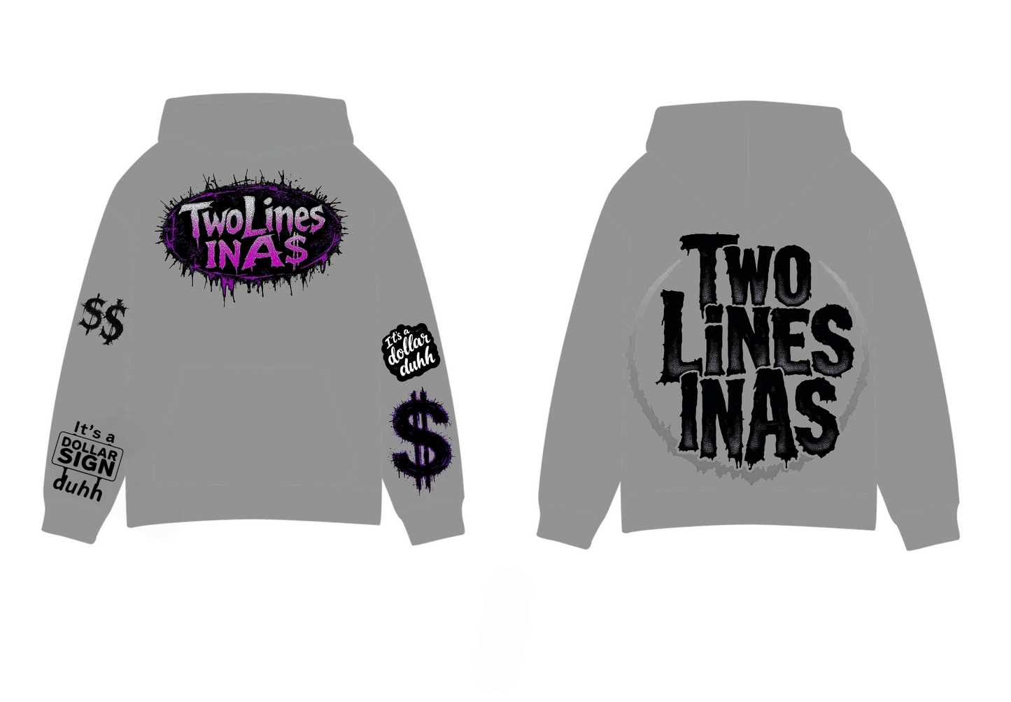 TWO LINES IN A S GRAPHIC STREETWEAR HOODIES coming soon!!!